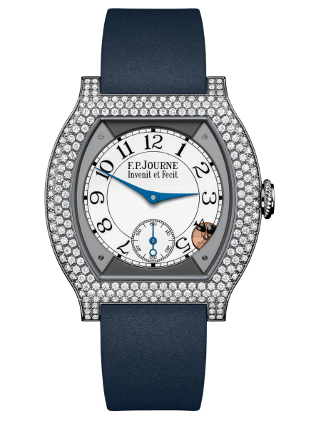 ÉLÉGANTE 40 MM TITANE 12 RANGS DE DIAMANTS