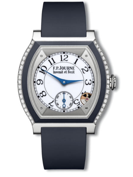 élégante 40 mm Titane avec inserts et 2 rangs de diamants